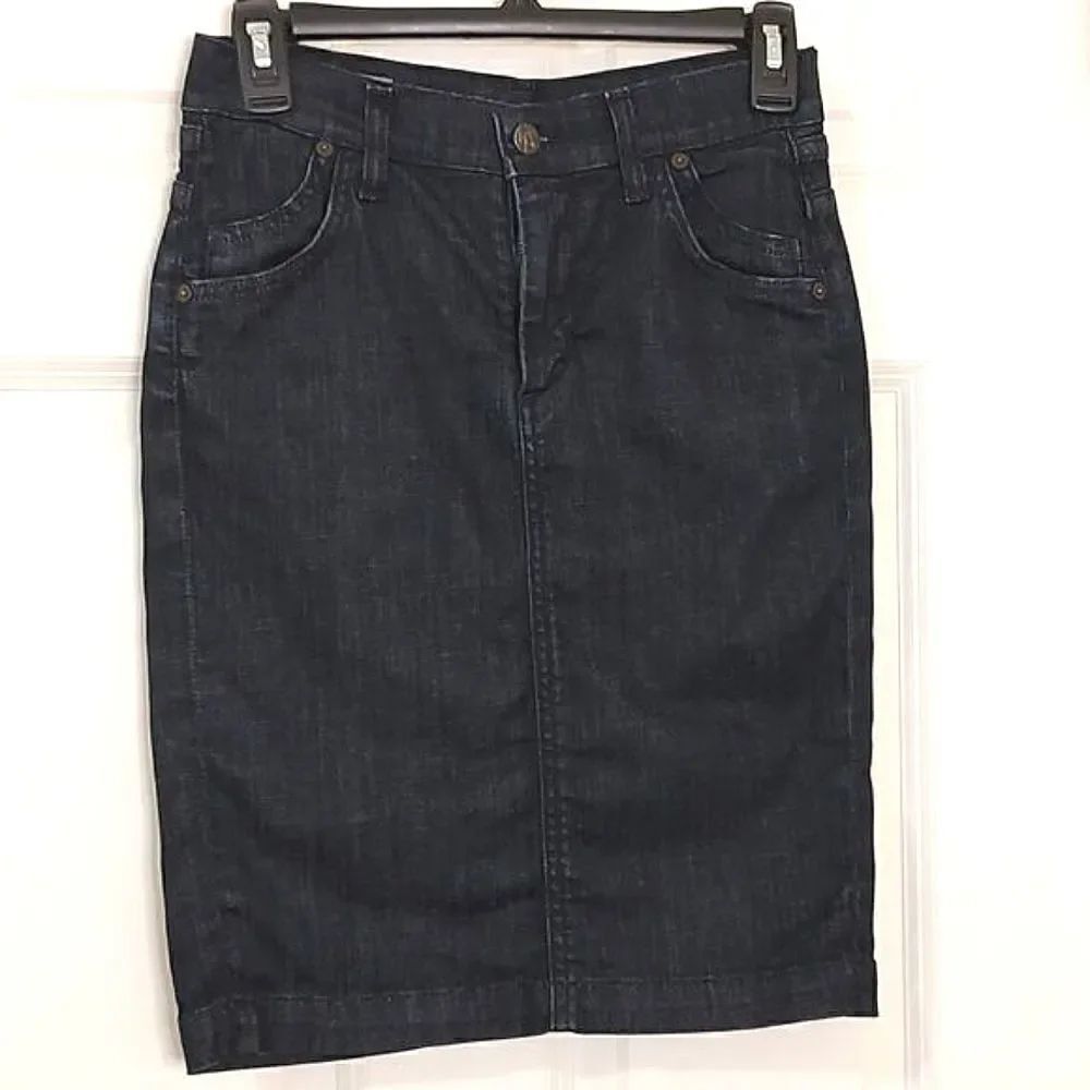 Citizens of Humanity Hutton #379 Stretch High Waist Pencil Denim Skirt Size 25